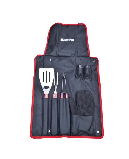 Комплект прибори за барбекю 7 части bergner bbq