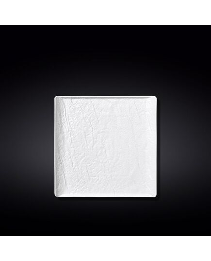 Квадратно плато wilmax slatestone white matt 17х17 см