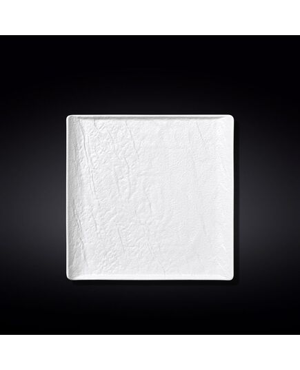 Квадратно плато wilmax slatestone white matt 21.5х21.5 см