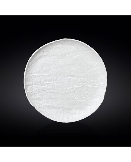 Кръгло плато wilmax slatestone white matt 28 см