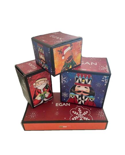 Плато кръгло egan christmas, снежен човек 31 см порцелан