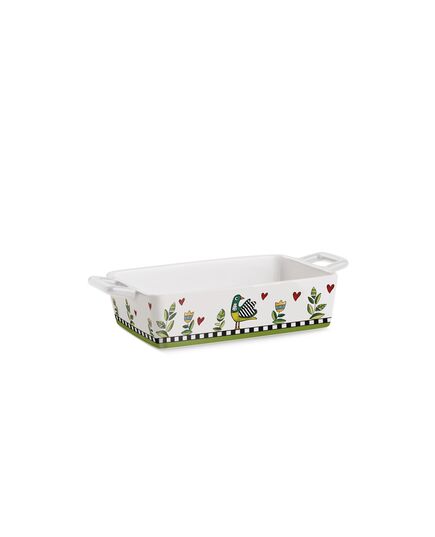 Съд за печене egan cocorico 25.5х13 см зелен, керамика