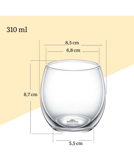 Чаша за вода wilmax thermo glass 310 мл