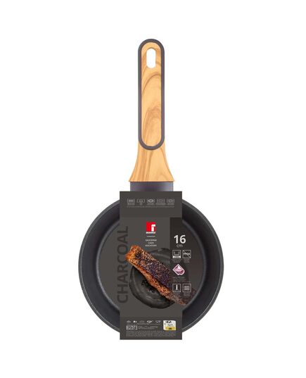 Касерола bergner charcoal 16х7.5 см кован алуминий multiclad non stick