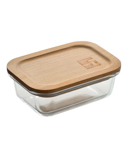 Кутия за съхранение на харана bergner naturally, правоъгълна 300 мл