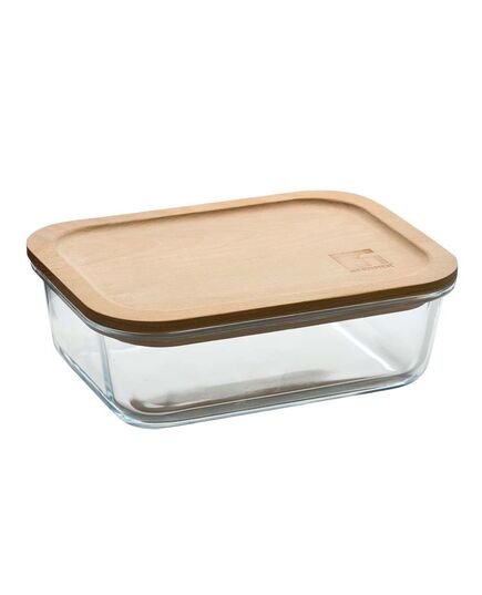 Кутия за съхранение на храна bergner naturally, правоъгълен 1000 мл