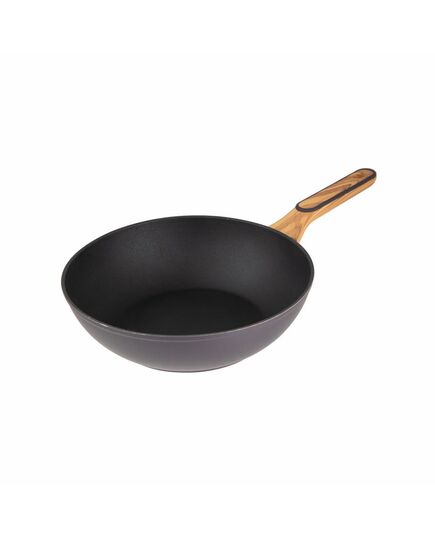 Уок тиган bergner charcoal 28х8 см кован алуминий multiclad non stick