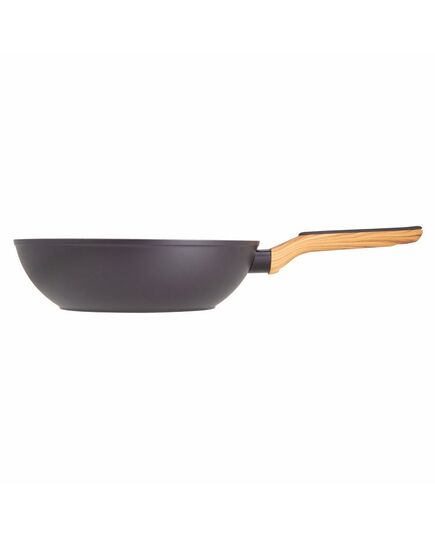 Уок тиган bergner charcoal 28х8 см кован алуминий multiclad non stick