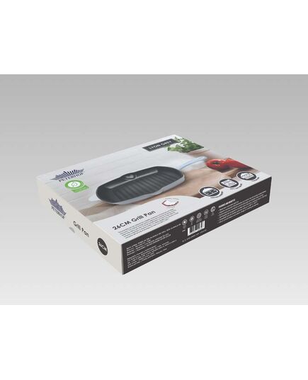 Грил тиган peterhof lyon grey 26.8х26.8x5.5 см, емайлиран чугун