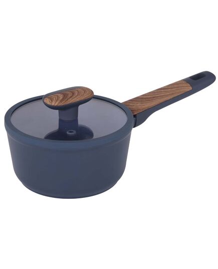 Касерола peterhof stella blue 16 cм кован алуминий, с капак