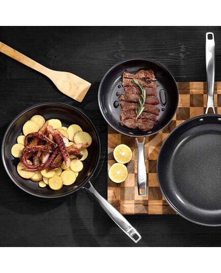 Тиган masterpro legacy ceratech 20х4 см, неръждаема стомана