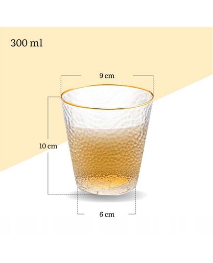 Чаша за уиски wilmax hammered gold 300 мл
