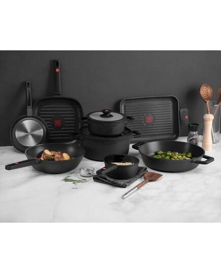 Грил тиган masterpro excellence 28х28x4.5 см лят алуминий