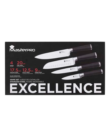 Комплект 4 ножа masterpro excellence неръждаема стомана