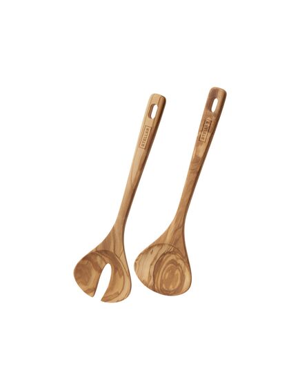 Комплект за сервиране на салата stellar olive wood 2 части