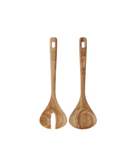 Комплект за сервиране на салата stellar olive wood 2 части
