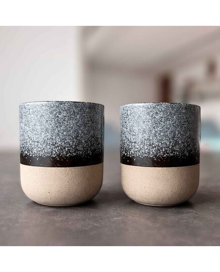 Комплект 2 бр керамични чаши за кафе/еспресо dévi nordic grey