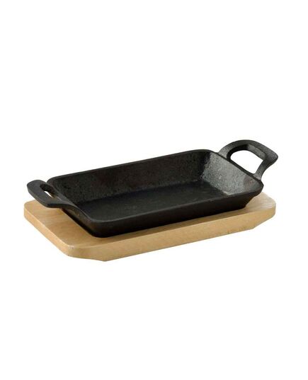 Мини тава с подложка masterpro cook&share 17x10x2.5см чугун