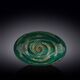 Овална купа wilmax spiral green 30х19.5х7см