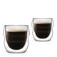 Комплект 2 броя двустенни чаши за кафе vialli design sferico 70ml