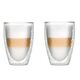 Комплект 2 броя двустенни чаши за лате vialli design alessia 350ml