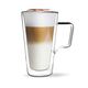 Комплект 2 броя двустенни чаши за лате vialli design diva 350ml