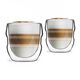 Комплект 2 броя двустенни чаши за лате vialli design sferico 300ml