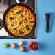 Комплект съдове за готвене tefal easy cook & clean wok26 + stp24 + handle
