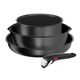Комплект съдове за готвене tefal set 4pcs ind ing6 g6 daily chef noir