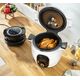 Уред за здравословно готвене tefal extra crisp lid black ee