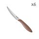 Комплект ножове за стек tescoma presto 12cm, 6 броя, кафяв