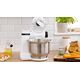 Кухненски робот bosch kitchen machine, mum serie 2, 700 w, large 3.8l stainless steel bowl, 3d planetarymixing, 4 speeds, pastry set, 3 discs, tr blender 1.25 l, white