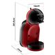 Кафемашина krups ndg mini me cherry red / blk eu