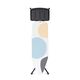 Маса за гладене brabantia b 124x38cm с поставка за парогенератор, perfectflow spring bubbles