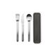 Комплект прибори за хранене brabantia make&take 3 части, dark grey