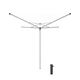 Външен простор brabantia essential splitpole 40m, котва за бетониране, metallic grey
