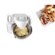 Кухненски робот bosch kitchen machine, mum5, 3d planetary mixing 1000 w, add. plastic blender, meat mincer, white - silver