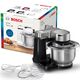 Кухненски робот bosch kitchen machine mum5, 900 w, multi-motion-drive, 7 speeds, 3.8l stainless steel bowl, black - silver