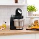 Кухненски робот bosch kitchen machine mum5, 900 w, multi-motion-drive, 7 speeds, 3.8l stainless steel bowl, black - silver