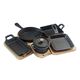 Мини тенджера с подложка masterpro cook & share 10х13х4.1см чугун