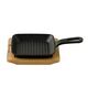Мини грил тиган с подложка masterpro cook&share 13.7x22.2x2.2см чугун