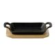 Мини тава с подложка masterpro cook&share 17x10x2.5см чугун