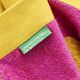 Плажна кърпа benetton summer xl 180х180см лилаво и жълто
