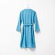 Халат за баня benetton summer  m/l син с лента жакард