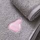 Комплект 3бр кърпи benetton fruits 30х50/50х90/70х140см сиви, круша