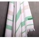 Плажна кърпа хамам benetton rainbow 80х165см бежово и сиво