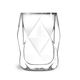 Комплект 2 броя двустенни чаши за вода/чай vialli design geo 350ml