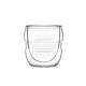Комплект 2 броя двустенни чаши за кафе vialli design sferico 70ml