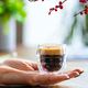 Комплект 2 броя двустенни чаши за кафе vialli design sferico 70ml
