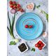 Основна чиния wilmax spiral blue 25.5см